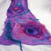 nuno felted scarf -Lost in Love-